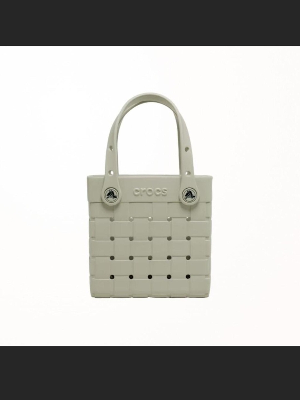 ❌️🚫 SOLD! NWT! CROCS Small Basket Woven Crossbody Tote in Meteor - Picture 2 of 6